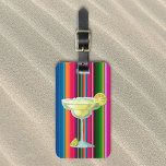 Margarita Lover Limes Tequila Mexico Serape Luggage Tag<br><div class="desc">This design may be personalised by choosing the Edit Design option. You may also transfer onto other items. Contact me at colorflowcreations@gmail.com or use the chat option at the top of the page if you wish to have this design on another product or need assistance with this design. See more...</div>