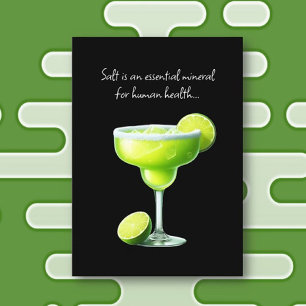 Margarita lovers fun filled Folded Greeting Card