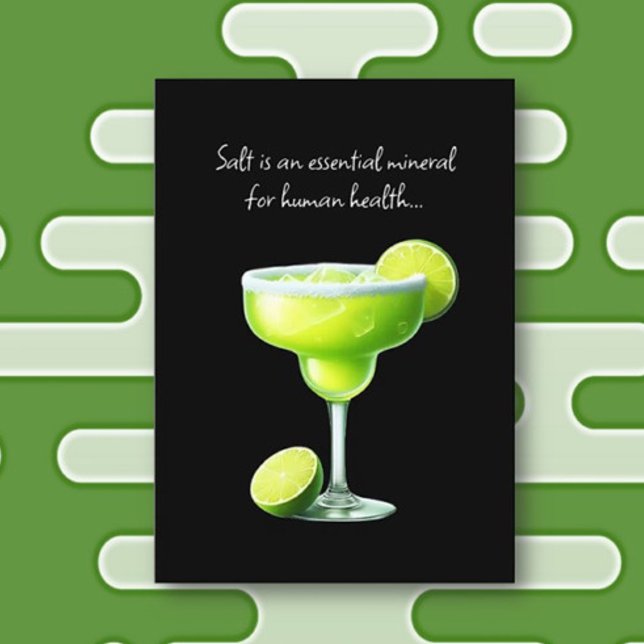 Margarita lovers fun filled Folded Greeting Card (Creator Uploaded)