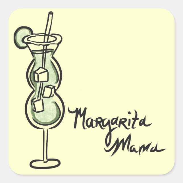 Margarita mama stationery sticker (Front)