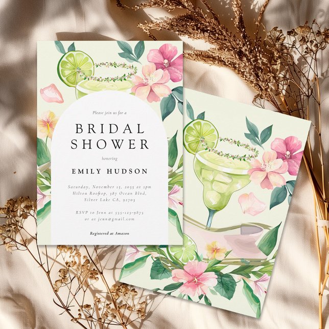 Margarita Mexican Fiesta Bridal Shower Invitation (Creator Uploaded)