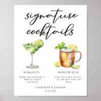 Margarita Moscow Mule Signature Cocktails Menu