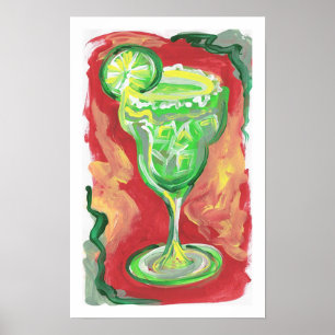 Margarita painting poster