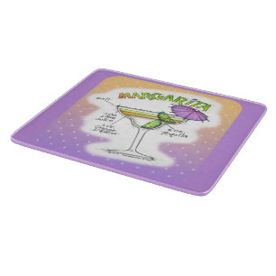 MARGARITA RECIPE COCKTAIL ART CUTTING BOARD