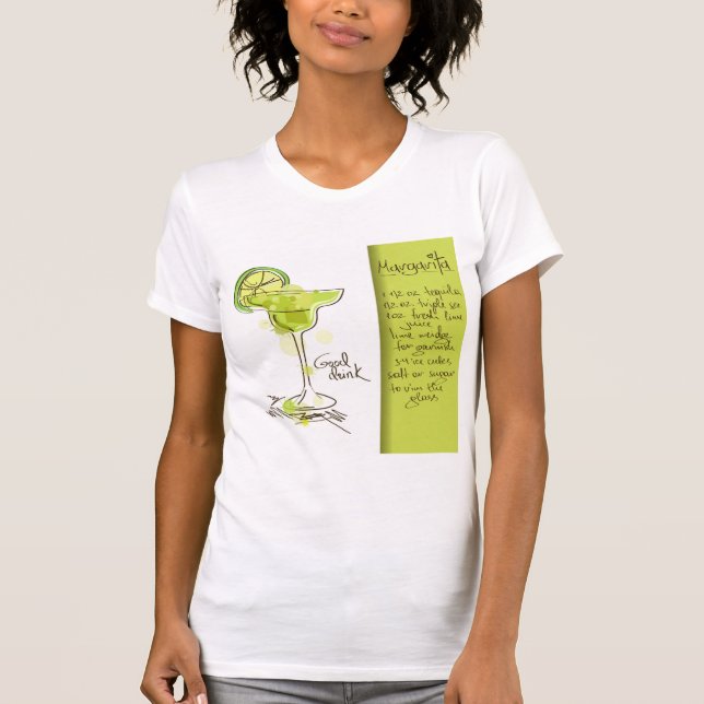 Margarita Recipe T-Shirt (Front)