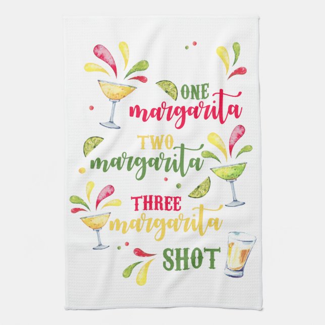 Margarita Shots Tea Towel (Vertical)