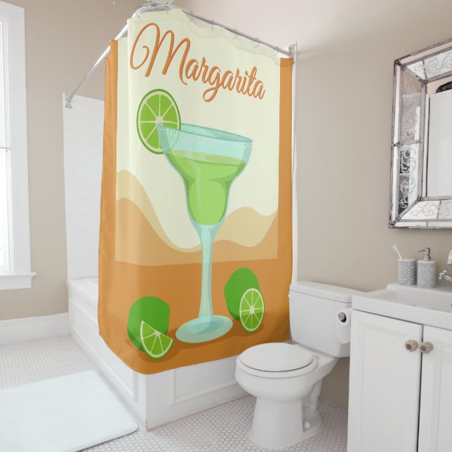 “Margarita” shower curtain (In Situ)