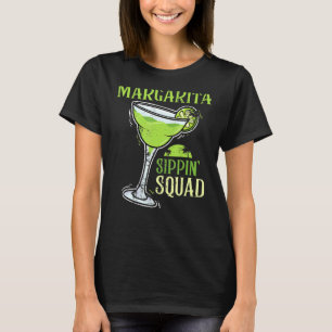 Margarita Sippin' Squad Funny Cinco De Mayo Party  T-Shirt