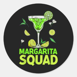 Margarita Squad Cinco De Mayo Costumes For Mexican Classic Round Sticker