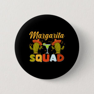 Margarita Squad Funny Cinco De Mayo  6 Cm Round Badge