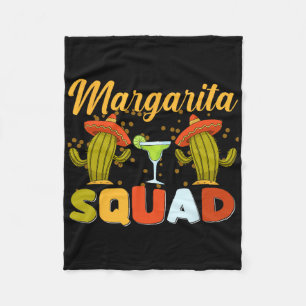 Margarita Squad Funny Cinco De Mayo  Fleece Blanket