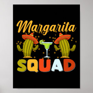 Margarita Squad Funny Cinco De Mayo Poster