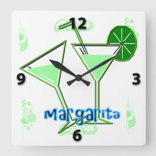 Margarita Square Wall Clock