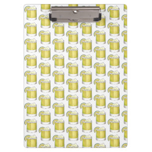 Margarita Summer Cocktail Mixed Drink Lime Green Clipboard