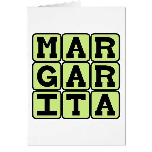 Margarita, Tequila Mixed Drink (Front)