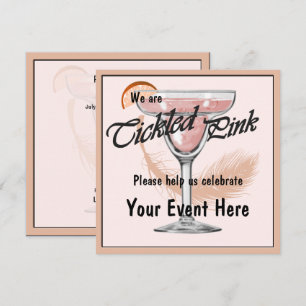 Margarita Tickled Pink Fiesta Party Invitation