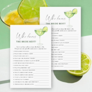 Margarita Who knows the bride best