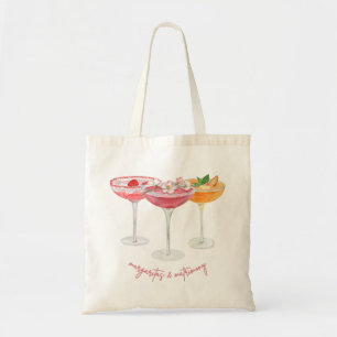Margaritas and Matrimony Colourful Margaritas Tote Bag