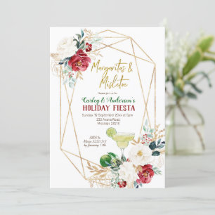 Margaritas and Mistletoe Christmas Fiesta Invitation