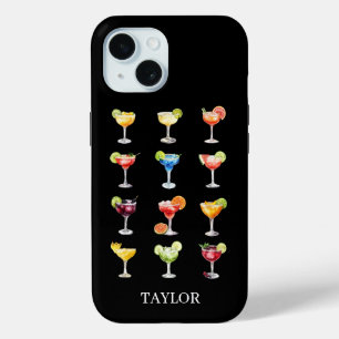 Margaritas Anyone Monogrammed  iPhone 15 Case