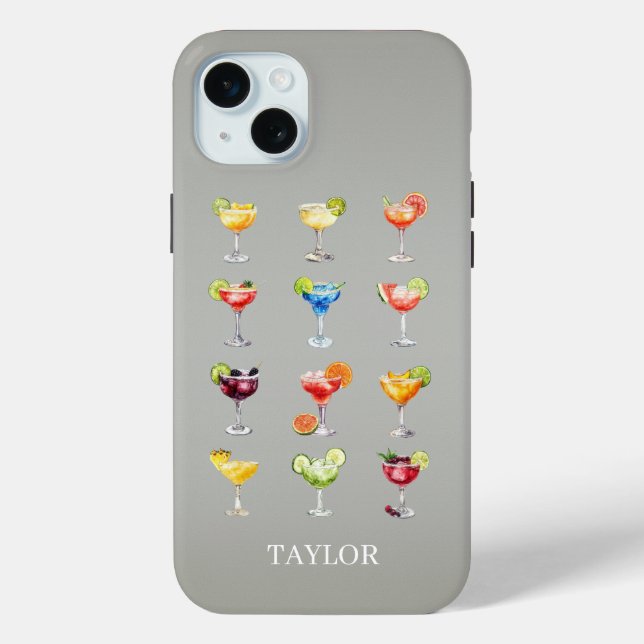 Margaritas Anyone Monogrammed  Case-Mate iPhone Case (Back)