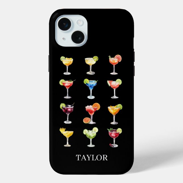Margaritas Anyone Monogrammed  Case-Mate iPhone Case (Back)