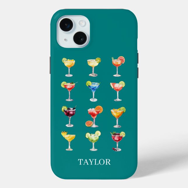 Margaritas Anyone Monogrammed  Case-Mate iPhone Case (Back)