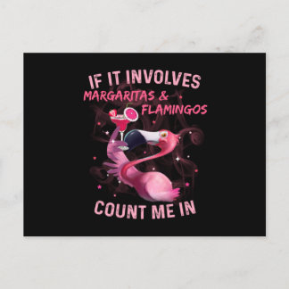 Margaritas & Flamingos Postcard