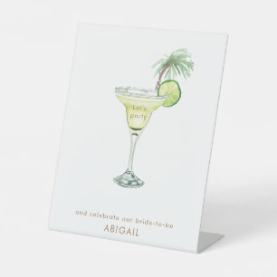 Margaritas Tropical Personalised Cocktail Sign