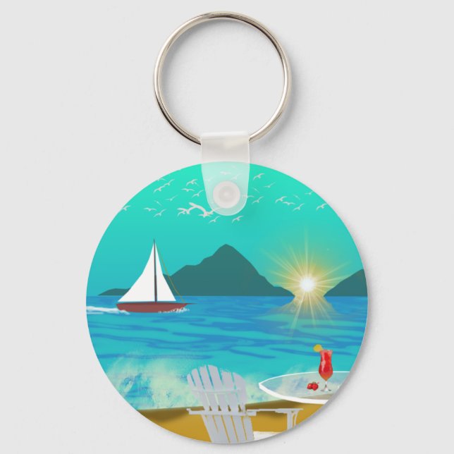 Margaritaville Key Ring (Front)