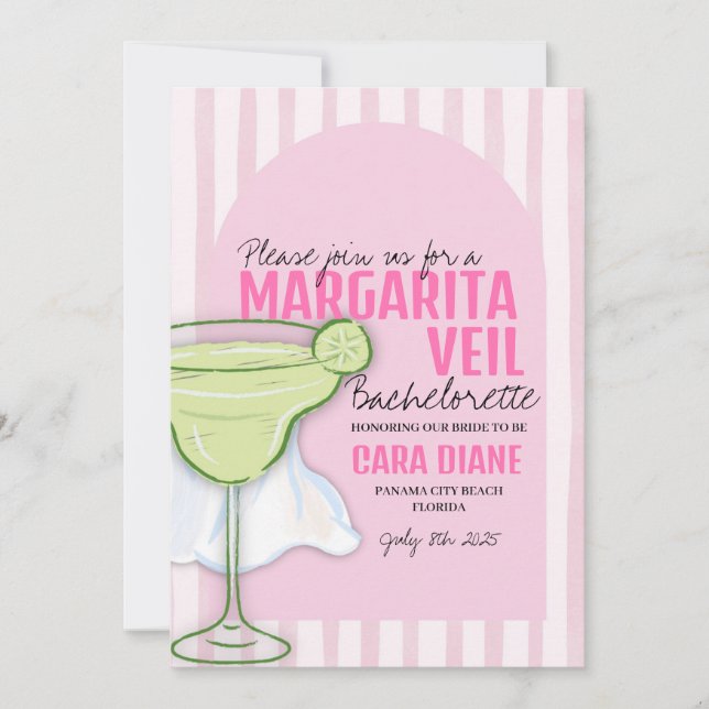 Margartia Veil Invitation (Front)