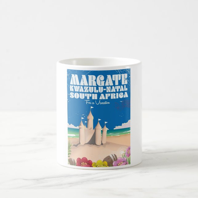 Margate, KwaZulu-Natal South Africa travel print Coffee Mug (Center)