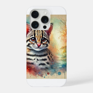 Margay Serenity 230824AREF119 - Watercolor iPhone 15 Pro Case