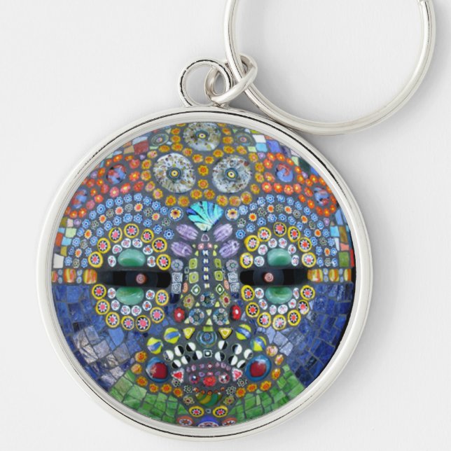 Marge Mosaic Mask Key Ring (Front)
