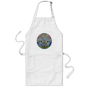 Marge Mosaic Mask Long Apron