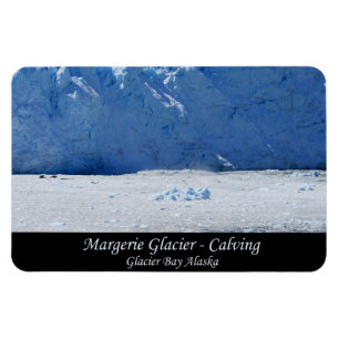 Margerie Glacier Calving/Glacier Bay Alaska Magnet