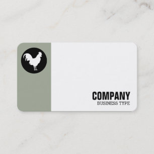 Margin Circle - Cockerel - Desert Sage Business Card