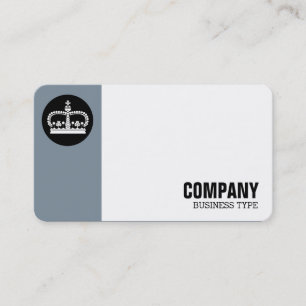 Margin Circle - Crown - Cool Grey 7e8f9c Business Card