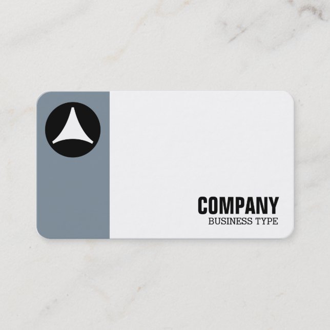 Margin Circle - Geometric - Cool Grey 7e8f9c Business Card (Front)