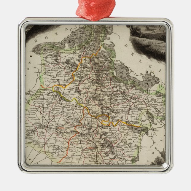 Margin illustrations metal tree decoration (Front)