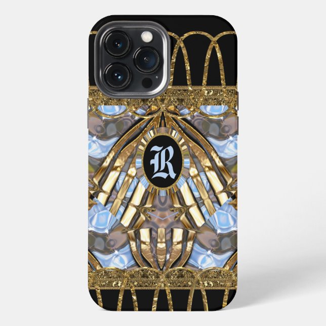 Margo Spray Unique Elegant Monogram  iPhone Case (Back)