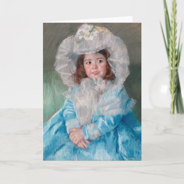 Margot in Blue | Mary Cassatt Card (Front)