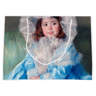 Margot in Blue, Mary Cassatt Large Gift Bag