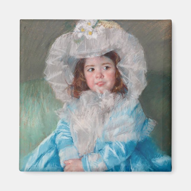 Margot in Blue | Mary Cassatt Magnet (Front)