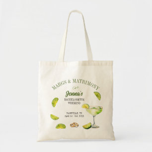 Margs and Matrimony Bachelorette Party  Tote Bag
