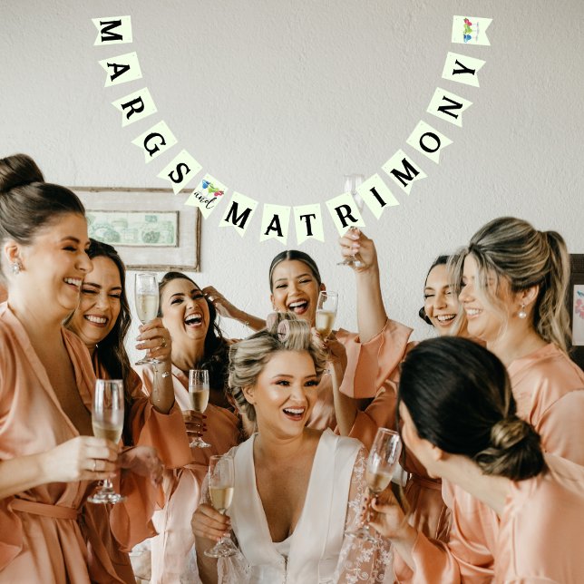 Margs and Matrimony Chic Margarita Trio Lime Green Bunting (Creator Uploaded)