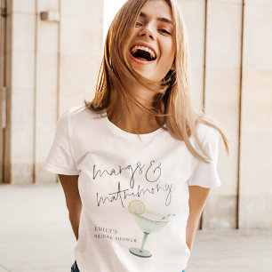 Marg's and Matrimony Name Margarita Bridal Shower T-Shirt