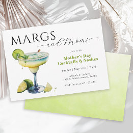 Margs and Moms Mother's Day Cocktail Party Invitation