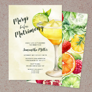 Margs before Matrimony Bridal Shower Invitation