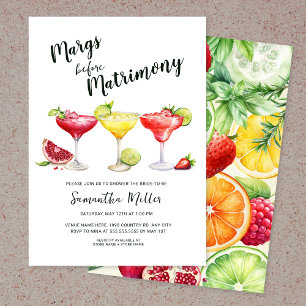 Margs before Matrimony Bridal Shower Invitation